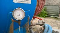 Septic Tank Guage on the Small Lorry